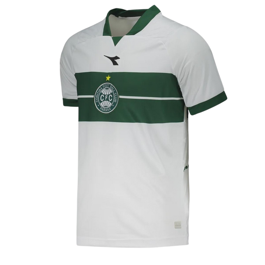 Camisa Coritiba Home 25/26 Diadora Torcedor Masculina - Branca e Verde