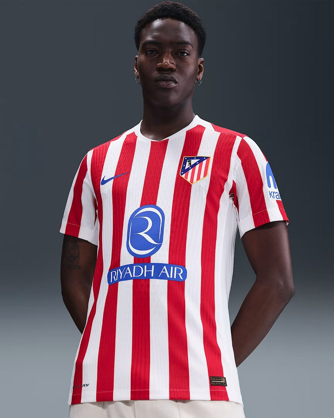 Camisa Atlético de Madrid Home 25/26 s/n° Torcedor Masculino - Branco e Vermelho