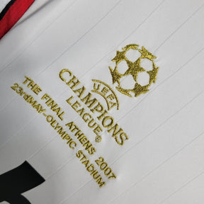 Camisa Milan Away (2) 2006/07 - Retrô Manga Longa Masculina