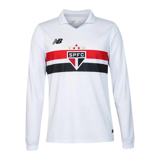 Camisa Manga Longa São Paulo Titular 24/25 – NB Torcedor Masculina