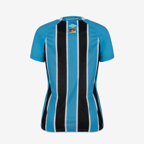 Camisa Grêmio Home 25/26 Umbro Torcedor Feminina - Tricolor