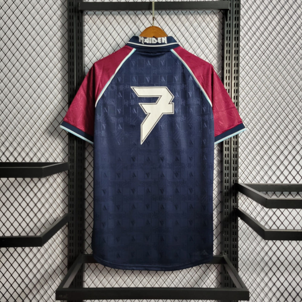 Camisa West Ham Home (1) Iron Maiden 1999 Vandanel Retrô Masculina