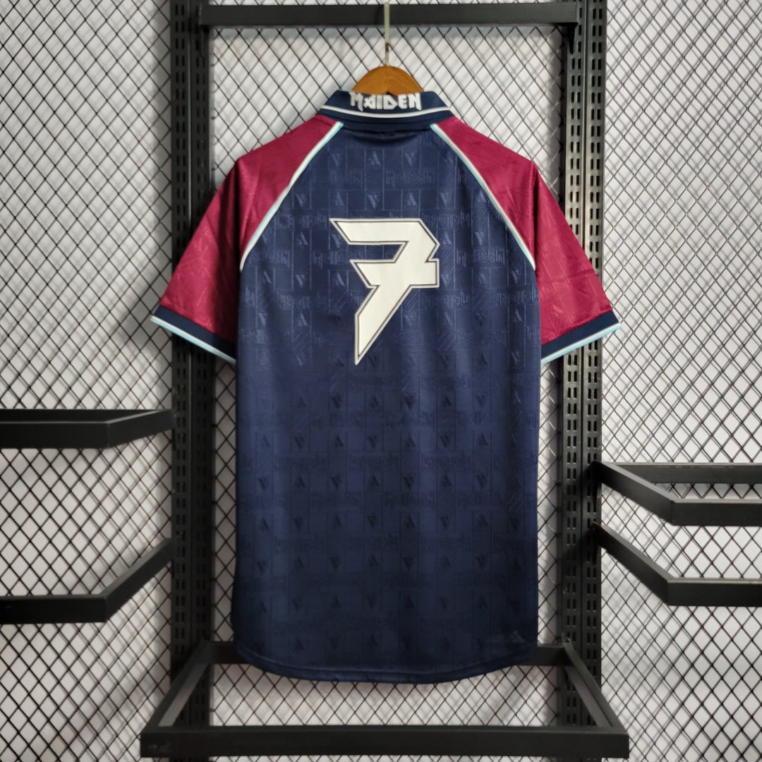 Camisa West Ham Home (1) Iron Maiden 1999 Vandanel Retrô Masculina