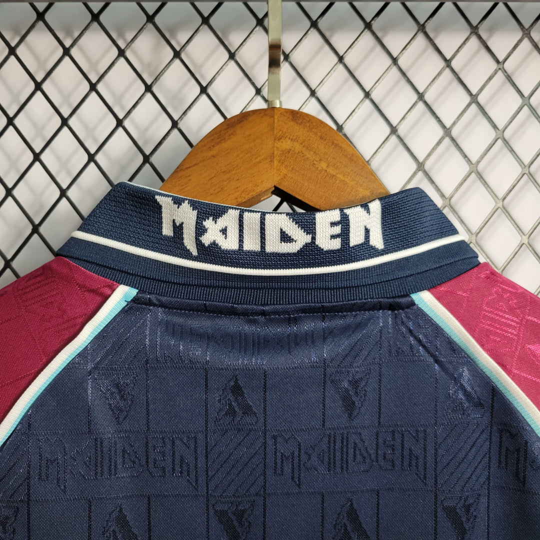 Camisa West Ham Home (1) Iron Maiden 1999 Vandanel Retrô Masculina