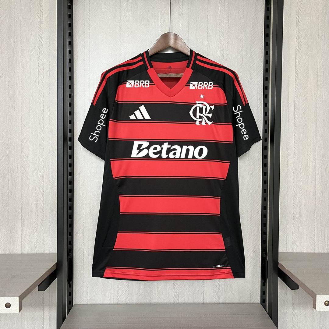 Camisa Flamengo I 25/26 - Masculina Torcedor - Com Patrocinadores