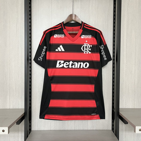 Camisa Flamengo I 25/26 - Masculina Torcedor - Com Patrocinadores