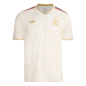 Camisa Flamengo Third 25/26 Masculina Torcedor - Begê e Dourado