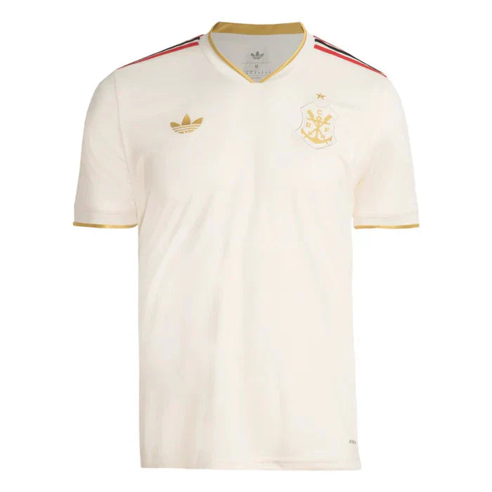 Camisa Flamengo Third 25/26 Masculina Torcedor - Begê e Dourado