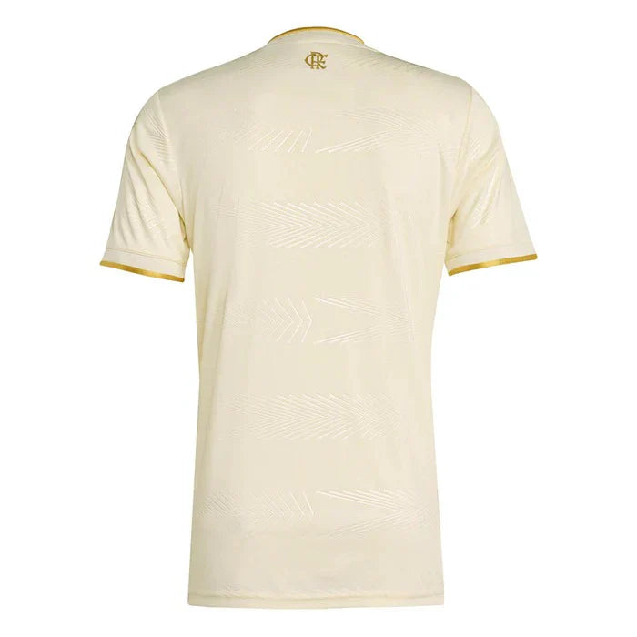 Camisa Flamengo Third 25/26 Masculina Torcedor - Begê e Dourado
