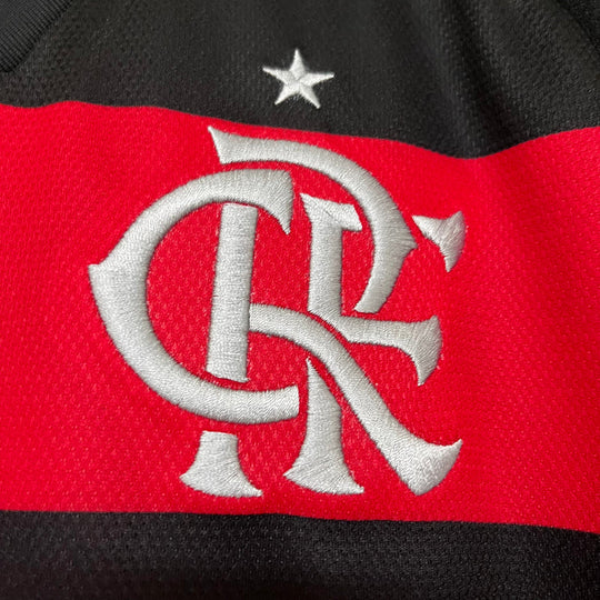 Camisa Flamengo Home 2024/25 Masculina Torcedor + Patch Campeão da Copa do Brasil 2024 +Chaveiro de Brinde