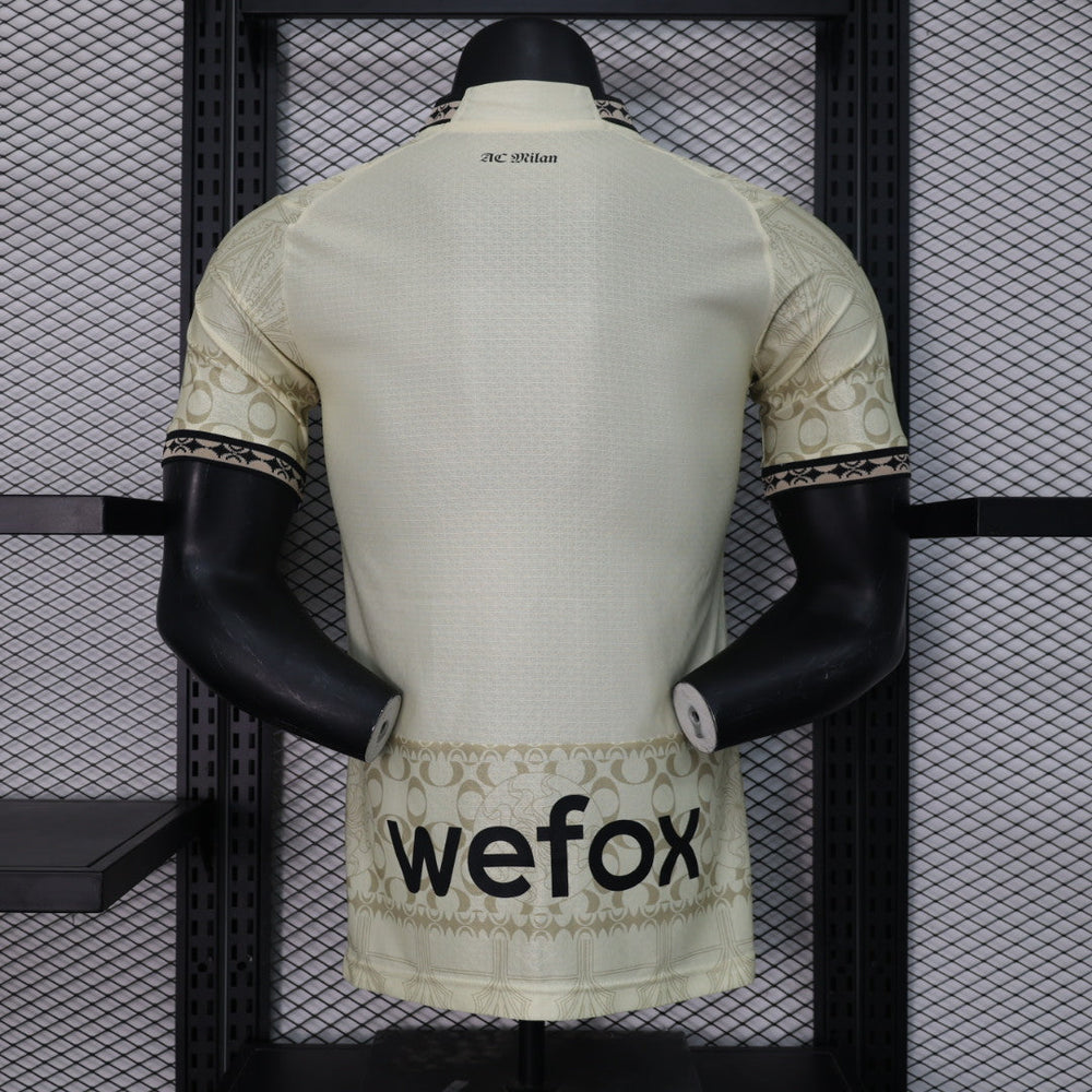 Camisa AC Milan Fourth 2024/25 - Jogador Masculino com Patch - Off White