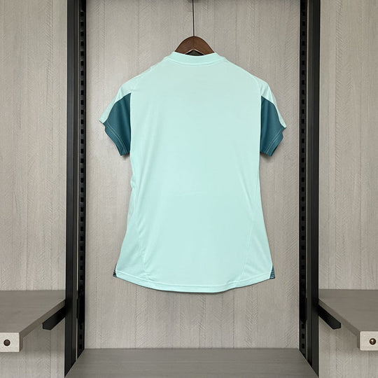 Camisa Cruzeiro Treino 25/26 Adidas Feminina - Azul Turquesa