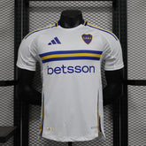 Camisa Boca Juniors Away 2024/25 Jogador Adidas Masculino com Patch - Branca, Azul e Amarela