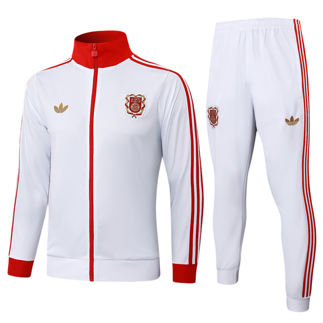 Conjunto de Treino Bayern de Munich Especial 125 25/26  Branco e Vermelho
