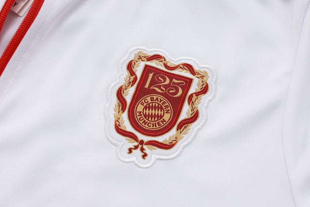 Conjunto de Treino Bayern de Munich Especial 125 25/26  Branco e Vermelho