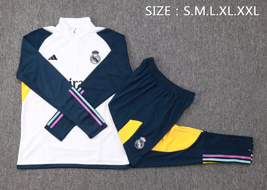 Conjunto de Treino Real Madrid 24/25 – Branco