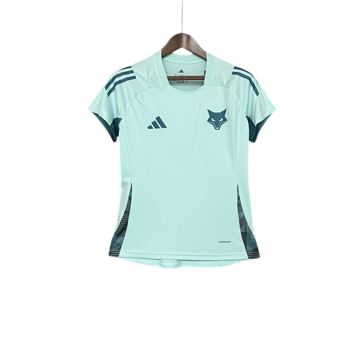 Camisa Cruzeiro Treino 25/26 Adidas Feminina - Azul Turquesa