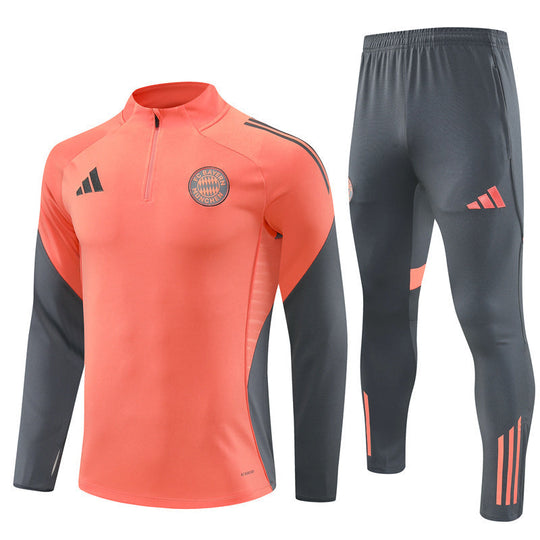 Conjunto de Treino Bayern de Munich 25/26 Laranja e Cinza