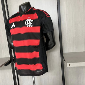 Camisa Flamengo Home 25/26 s/n° Jogador Masculino com Patch - Preta e Vermelha