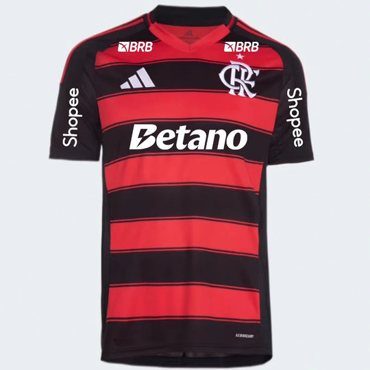 Camisa Flamengo I 25/26 - Masculina Torcedor - Com Patrocinadores
