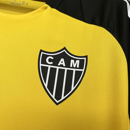 Camisa Atletico Mineiro Treino 25/26 Adidas Masculina - Amarela e Preta