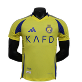 Camisa Al-Nassr Home 2024/25 Jogador Adidas Masculino com Patch - Amarela e Azul