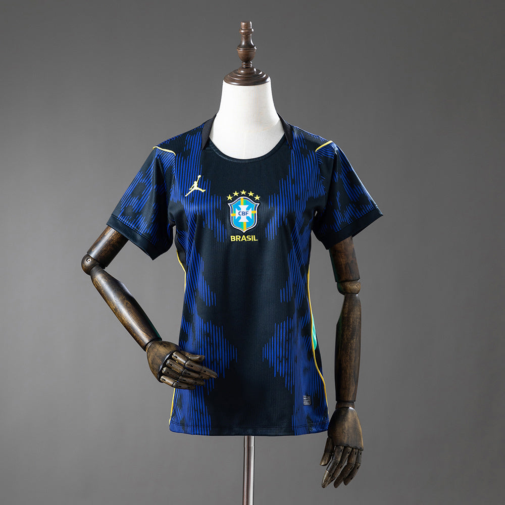 Camisa Brasil Feminina II 26/27 - Baby Look Azul - Camisa da Copa do Mundo 2026
