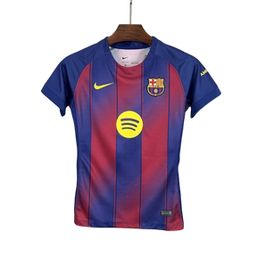 Camisa Barcelona Home 25/26 - Torcedor Feminina - Azul e Grená