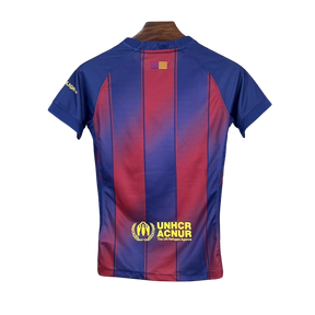 Camisa Barcelona Home 25/26 - Torcedor Feminina - Azul e Grená