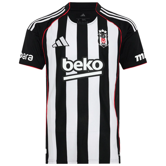 Camisa Besikitas Away 25/26 Adidas Torcedor Masculina - Branca e Preta