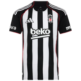 Camisa Besikitas Away 25/26 Adidas Torcedor Masculina - Branca e Preta