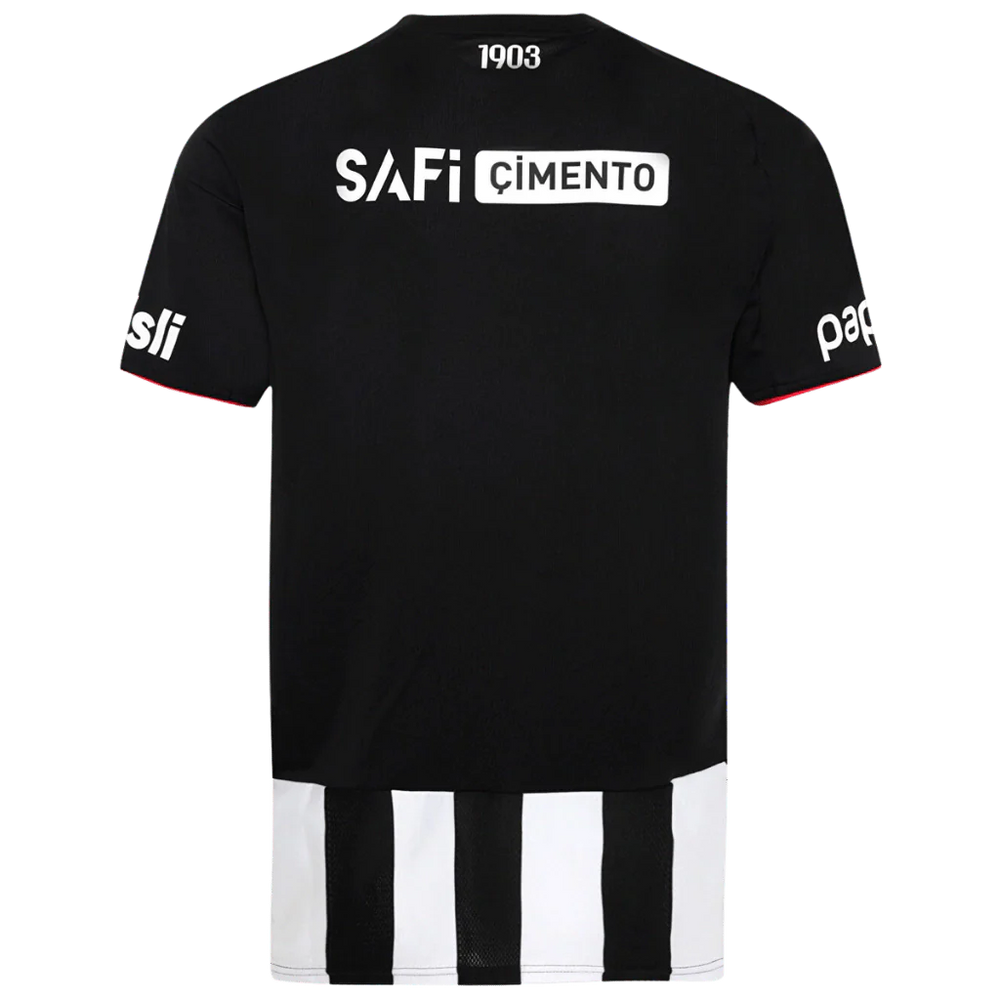 Camisa Besikitas Away 25/26 Adidas Torcedor Masculina - Branca e Preta