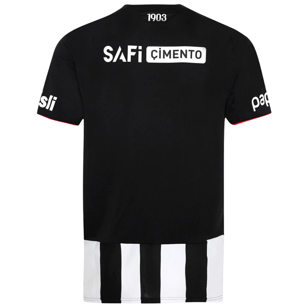 Camisa Besikitas Away 25/26 Adidas Torcedor Masculina - Branca e Preta