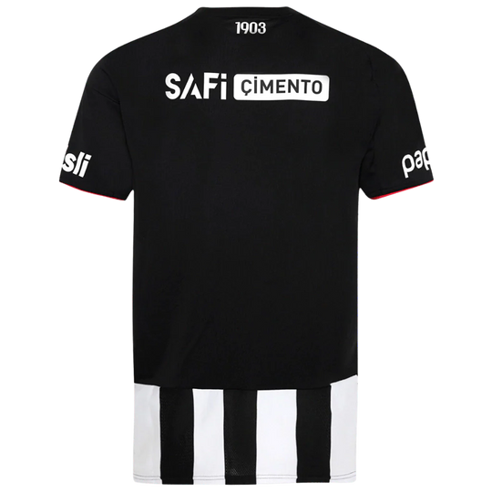 Camisa Besikitas Away 25/26 Adidas Torcedor Masculina - Branca e Preta