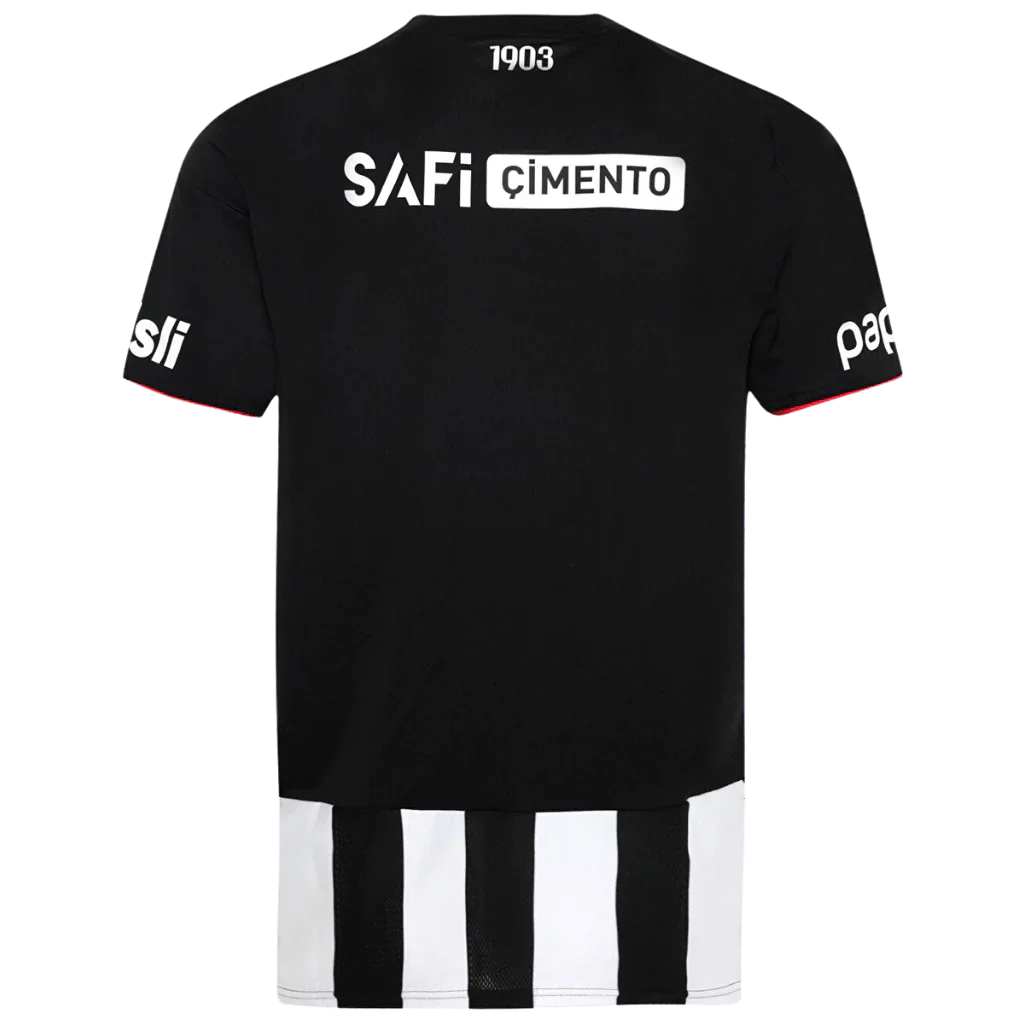 Camisa Besikitas Away 25/26 Adidas Torcedor Masculina - Branca e Preta
