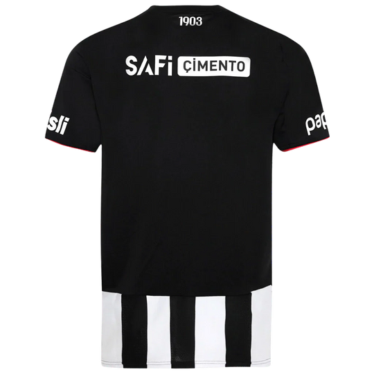Camisa Besikitas Away 25/26 Adidas Torcedor Masculina - Branca e Preta