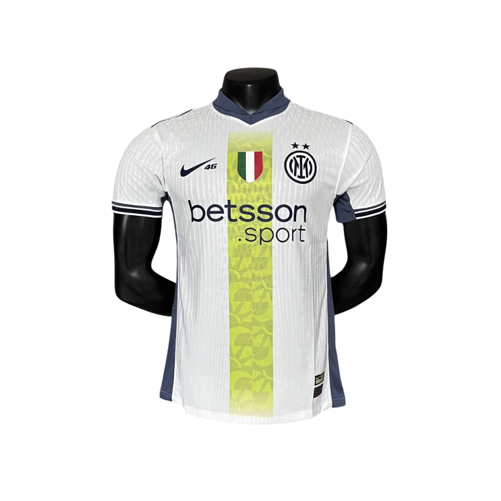 Camisa Inter de Milão Edição Especial Valentino Rossi II 25/26 - Jogador - Branca e Verde