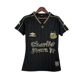 Camisa Santos Charlie Brown Jr Edição Especial 24/25 Umbro Torcedor Feminino - Preto