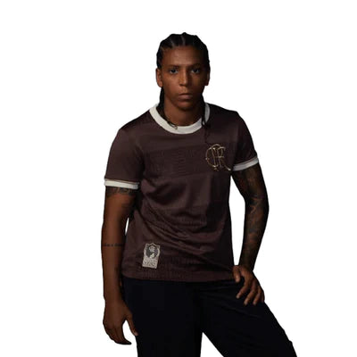Camisa Flamengo Novembro Negro 24/25 – “Identidade” – Feminina Torcedor + Chaveiro de Brinde