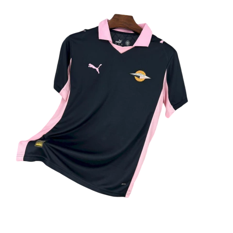 Camisa Palermo Away 25/26 s/n Torcedor Masculino - Preta e Rosa