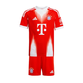 Conjunto Infantil Bayern de Munique I 25/26 - Vermelho e Branco
