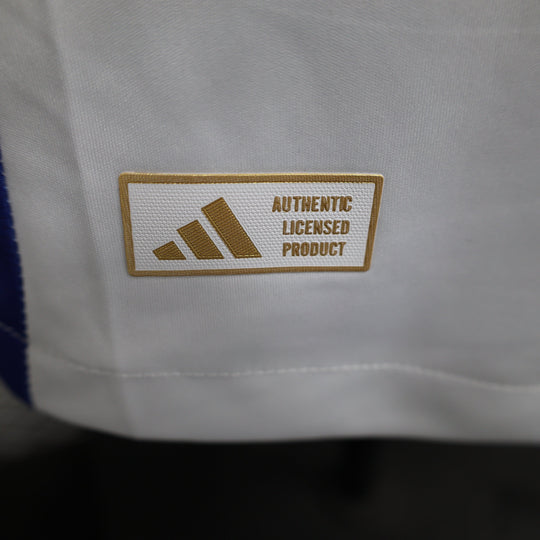 Camisa Boca Juniors Away 2024/25 Jogador Adidas Masculino com Patch - Branca, Azul e Amarela