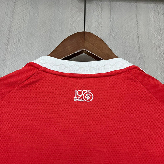 Camisa Internacional Home 25/26 Adidas Torcedor Feminina - Vermelha e Branca