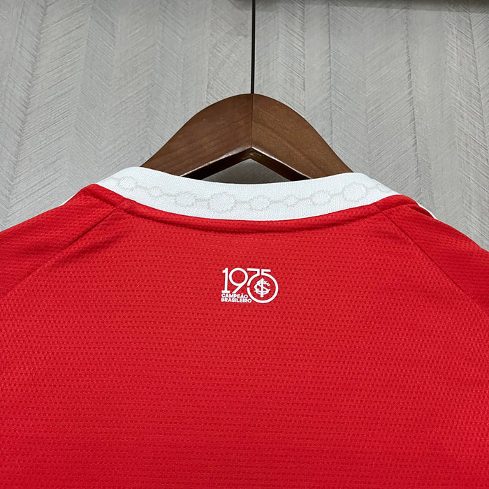 Camisa Internacional Home 25/26 Adidas Torcedor Feminina - Vermelha e Branca