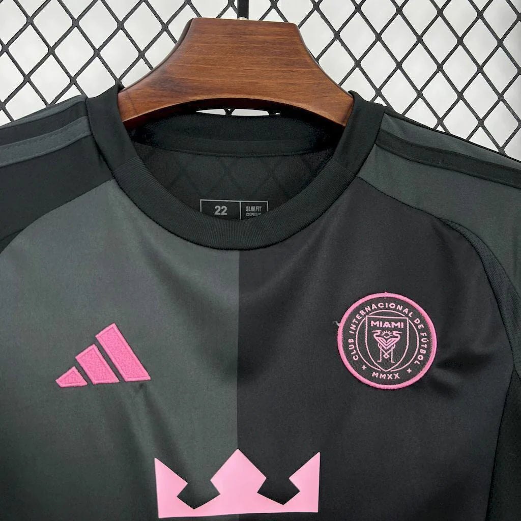 Kit Infantil Inter Miami Away 25/26 - Adidas - Preto