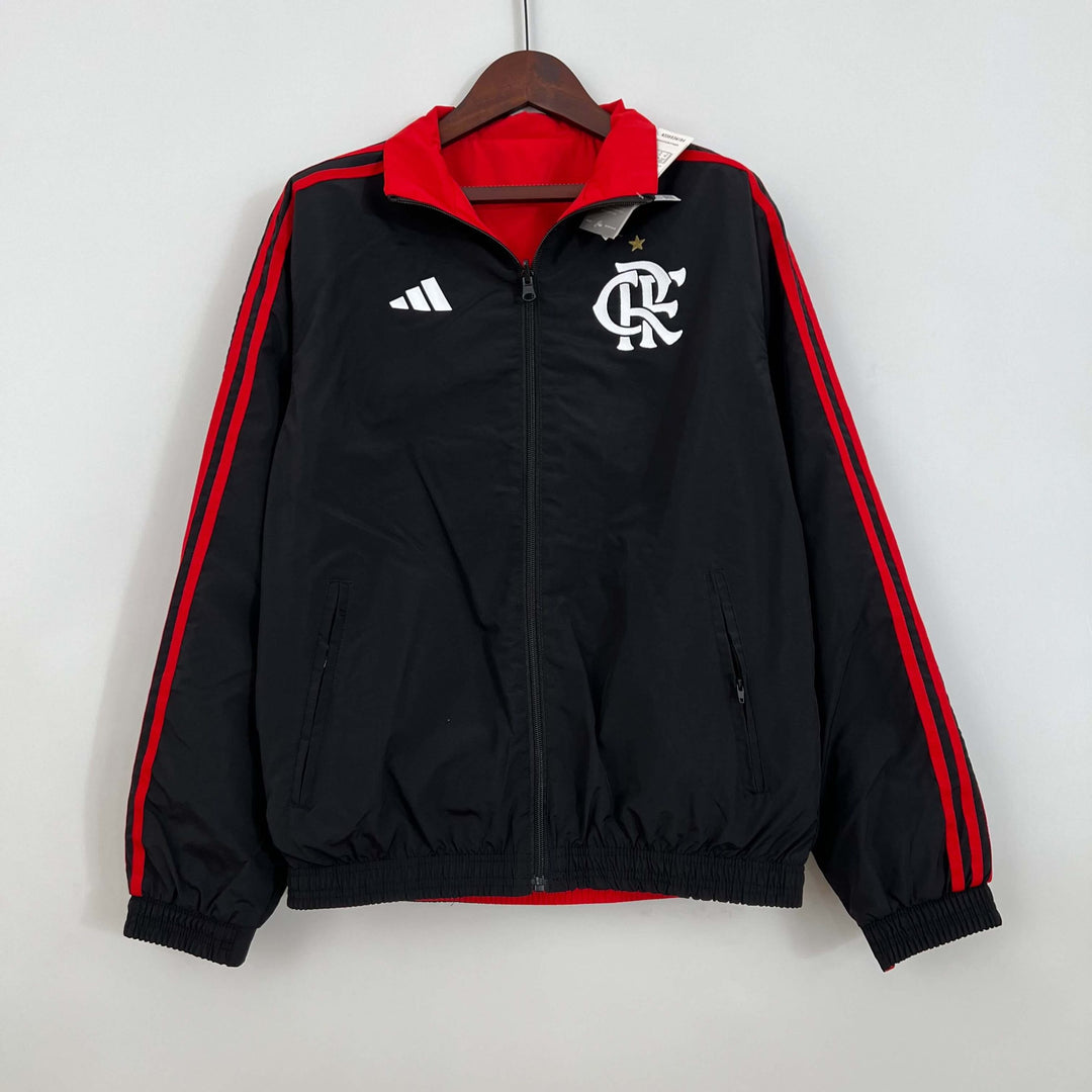 Corta Vento Flamengo 24/25 – Dupla Face - Preto/Vermelho