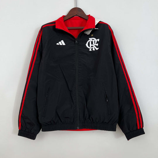 Corta Vento Flamengo 24/25 – Dupla Face - Preto/Vermelho