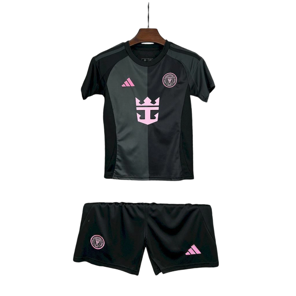 Kit Infantil Inter Miami Away 25/26 - Adidas - Preto