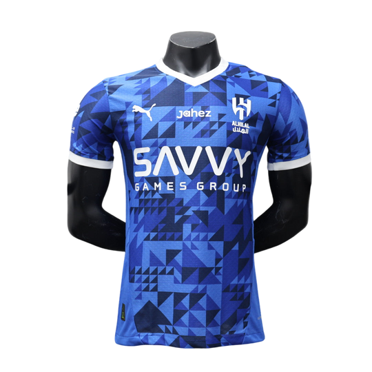 Camisa Al-Hilal Home 2024/25 Jogador Puma Masculino com Patch - Azul e Branca