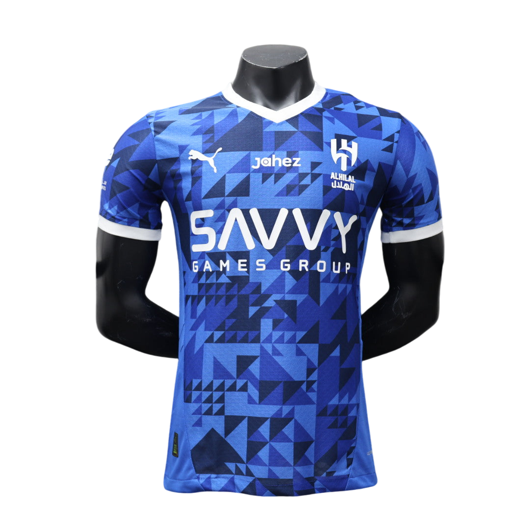 Camisa Al-Hilal Home 2024/25 Jogador Puma Masculino com Patch - Azul e Branca